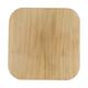Tray square reclaimed wood on feet 20x20x13cm - Natural