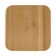 Tray square reclaimed wood on feet 24x24x15cm - Natural