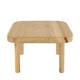 Tray square reclaimed wood on feet 24x24x15cm - Natural