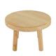 Tray round reclaimed wood on feet 20x20x13cm - Natural