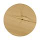 Tray round reclaimed wood on feet 24x24x15cm - Natural