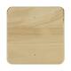 Tray square fir wood on feet 19x19x20cm - Natural