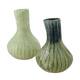 Vase ceramic 7.5x7.5x11cm C2 - Green