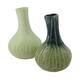 Vase ceramic 9.5x9.5x14.5cm C2 - Green