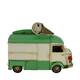 Figurine ice cream truck metal 28x16x21cm