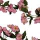 Garland flower blossom silk 220x13x13cm - Pink