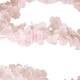 Garland flower frangipani silk 180x10x10cm - Pink