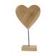 Heart fir wood on stand 30x30x54cm KD - Natural