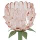 Table lamp rechargeable incl. cable glass 10.8x10.8x23cm - Pink