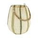 Lantern round paper rope with glass 24x24x27cm - Natural