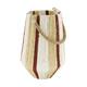 Lantern round paper rope with glass 22x22x31cm