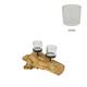 Pillar candle holder root 28x18x12cm - Natural