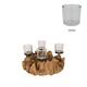 Pillar candle holder root 58x58x22cm - Natural
