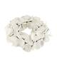 Wreath badam nature 55x55x11cm - White
