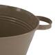Bowl round metal with handle 37x28x12.5cm - Brown
