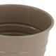 Planter round metal 17x17x16cm