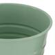 Planter round metal 17x17x16cm - Green