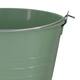Bucket round metal with handle 24x24x22cm