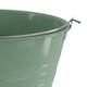 Bucket round metal with handle 30x30x27cm - Green