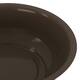 Bowl round metal 34x34x9.5cm - Brown