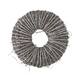 Wreath rattan 28x28x10cm - White