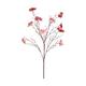 Branch hydrangea artificial 102x40x10cm - Pink