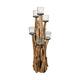 Pillar candle holder teak wood d38h120cm Natural
