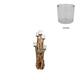 Pillar candle holder teak wood d38h120cm Natural