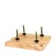 Dinnercandle holder teak wood 50x50x10cm