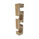 Winebottle holder teak wood 11x11x58cm