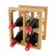 Winebottle holder teak wood 27x20x29cm