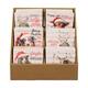 Decorative tile christmas animals ceramic square with magnet 11x11x1cm Brown Red 6 variants