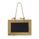 MDF-krijtbord met ophangkoord - 15x10x0,8 cm - set van 5 - Zwart
