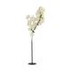 Flower base metal 14x14x38cm - Black
