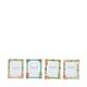 Photoframe christmas ceramic 6.5x8x0.7cm A/4