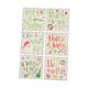 Decoratieve tegel kerst keramiek vierkant met magneet 11x11x1cm gemengd 6 varianten
