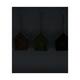 Hanger house felt with lights 8.5x6.5x10cm C3 - Green