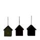 Hanger house felt with lights 8.5x6.5x10cm C3 - Multi