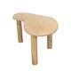 Side table organic paulownia wood 77x49x49cm