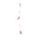 Garland shells with pearl beads nature 8x4x100cm