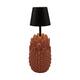 Table lamp pineapple rechargeable incl. cable glass 13.5x13.5x36.5cm