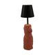 Table lamp parrot rechargeable incl. cable glass 11x11x38.5cm
