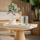Tray rectangular fir wood with handle 48x20x3.5cm