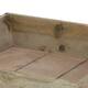 Tray square fir wood with handle 21x21x4.5cm