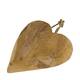 Hanger heart teak wood 30x10x33cm