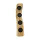 Root teak wood with candle holders 70x20x16cm - Natural