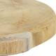 Slice round teak wood 18x18x2cm - Natural