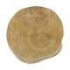 Slice round teak wood 18x18x2cm - Natural