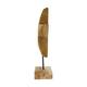 Image etoile sur pied - Bois de teck - 28x10x40 cm - Naturel