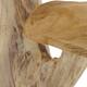 Mushroom double teak wood 45x24x29cm - Natural